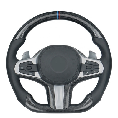 Dark Leather Steering Wheel For BMW 5 6 7 Series G38M X1 X2 X3 G01 G03 Steering Wheel