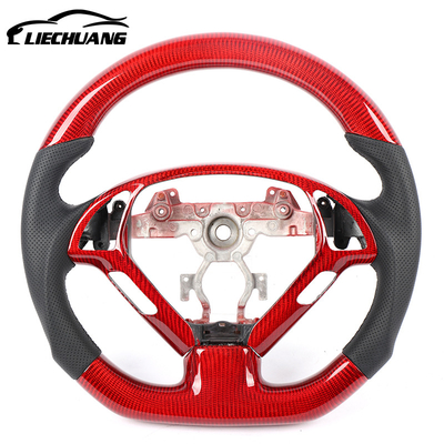 Refit Custom Alcantar Led Carbon Fiber Steering Wheel For Infin ITI G25 G37 G35 EX25 EX30 EX35 Racing Wheel Convertible